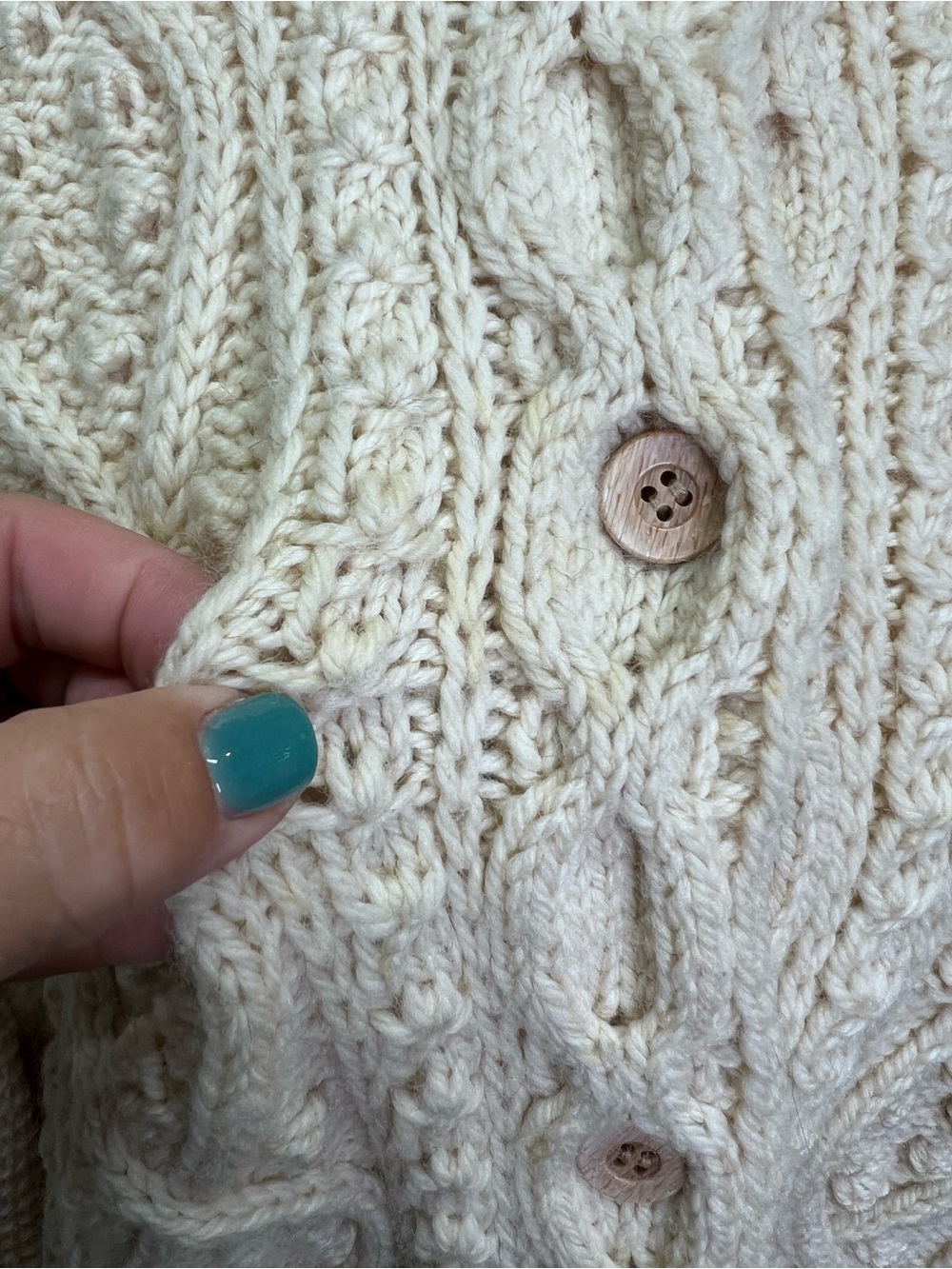 VINTAGE IRISH Heavyweight Cable Knit Heritage Wool Fisherman's Sweater, XL - Picture 10 of 10